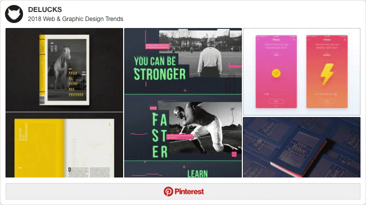 web graphic design trends 2018