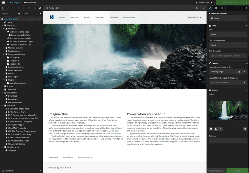 typo3 neos editor